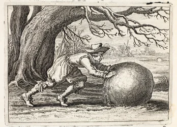 Honra e virtude, ilustração de &39;Emblemata of Zinne work&39; de Johannes de Brune (1589-1658), Jan Jacobs Schipper, Amsterdã, 1661