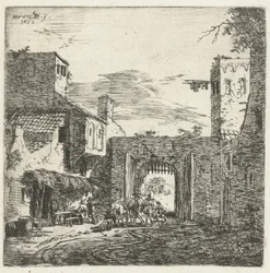 Inn no portão da cidade, 1653