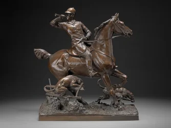 Foi embora - Um Grupo de Caça, c.1887 (bronze)