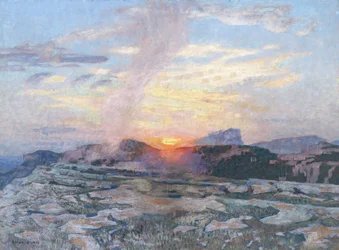 Pôr do sol em Provence, c.1927