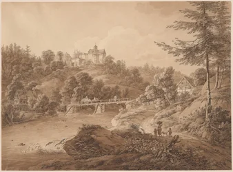 Castelo de Rauenstein visto da beira do rio