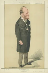 O Exmo. Sr. Gathorne Hardy (litografia a cores)