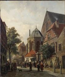 Uma cena de rua holandesa, 1867