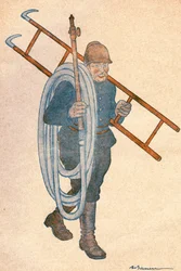 Joseph NOULENS (1864-1944), político francês. Desenho de Adrien Barrere (1874-1931) para FANTASIO, número 204 de 15 de abril