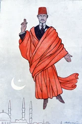 Retrato do paxá Mustafa Kemal Atatürk