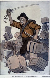 Théodore Roosevelt - por Barrère, em "Fantasio" a partir de 01/09/1915