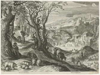 novembro e dezembro Os doze meses em seis paisagens italianas (título da série)