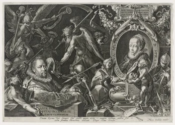 Bartholomaeus Spranger e sua esposa, Christina Muller, 1600 (gravura em papel)