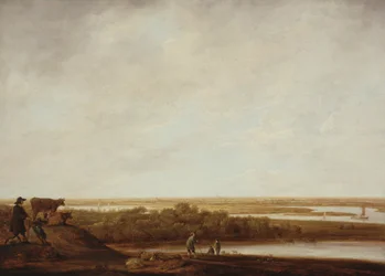 Paisagem Panorâmica com Pastores