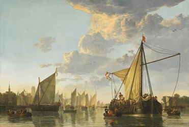 O Maas em Dordrecht, c.1650 (óleo sobre tela)