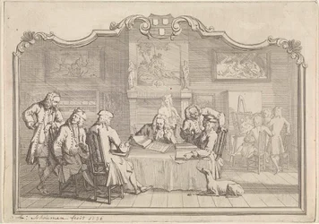 Guilda de São Lucas em Dordrecht, 1736