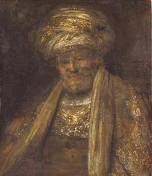 Retrato de um homem oriental