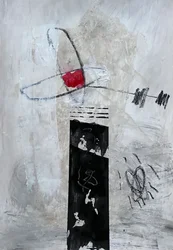 Vermelho abstrato arrojado