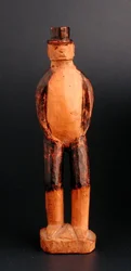 Figura permanente de um homem europeu, África do Sudeste, final do século XIX (madeira)