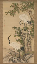 Guindastes, Pessegueiros e Rosas Chinesas, início do século XVIII.