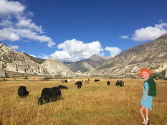 Manang, 2023 (arte digital sobre fotografia)