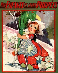 Uma pequena sheperdess, c.1920 (ilustração)