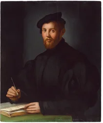 Retrato de um jovem com um livro