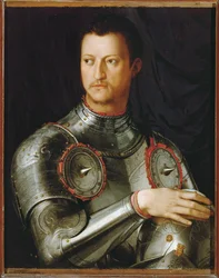 Grão-duque Cosimo I Medici (pintura sobre madeira)