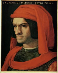 Medici, Lorenzo o Magnífico (óleo sobre madeira)