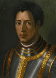 Retrato de Alexandre de Médici (1510-1537), dito o Mouro. Dimensões: 23,2 x 16,7