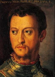 Retrato de Cosimo I de Medici, de Agnolo Bronzino, pintura