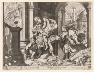 Enéias e sua família fugindo de Tróia, 1595.