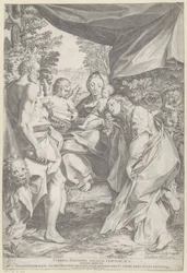 Maria com Criança e São Jerônimo e Maria Madalena