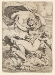 Vênus (ou Galatea) e Cupidos apoiados por golfinhos