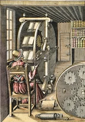 Mesa rotativa - De "Le Diverse et Artifiose Machine" de Agostino Ramelli (1531-1608) - Paris 1588