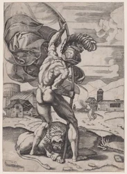 Homem com uma bandeira, ca. 1514-36.