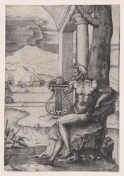 Homem com uma lira, ca. 1514-36.