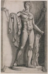 Espelho da magnificência romana: Apollo Belvedere, ca. 1514-36, c. 1514-36.