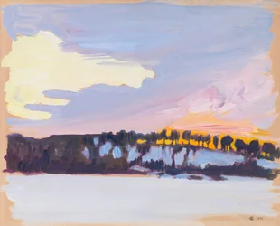 Paisagem ao entardecer