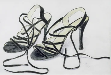 Sapatos pretos de tiras, 1997