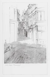 Vias de Londres: Love Lane, Monument (litografia)