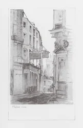 Vias de Londres: Milford Lane (litografia)