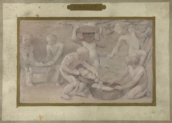 Esboço para a Salle des Fêtes do Hôtel de Ville de Paris: Frutas, entre 1889 e 1895 (óleo sobre papel)