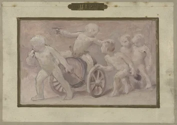 Esboço para a Salle des Fêtes no Hôtel de Ville em Paris: Bebidas, entre 1889 e 1895 (óleo sobre papel)