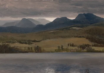 Sundown on the Lake (que se pensa ser o Lago Tahoe)