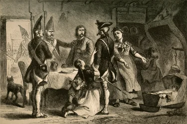 Recrutamento de soldados alemães para serviço na América, 1877.
