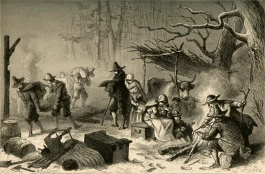 Colonizadores ingleses na América, 1877.