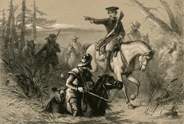 Major Washington em sua missão ao comandante francês, 1877.