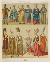 "Le Costume Historique" (A História Completa do Traje) por Auguste Racinet, Volume IV