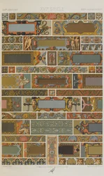 Século XVI, placa 71 do Ornamento Policromático: Cem Placas em Ouro, Prata e Cores, 1873