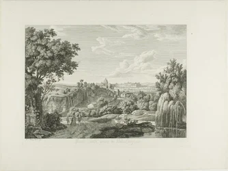 Vista do muro de enrolamento na Villa Borghese