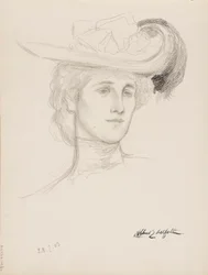 Mulher com um chapéu (Mme. Flore Deschamps)