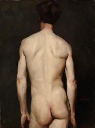 Modelo masculino, estudo da academia