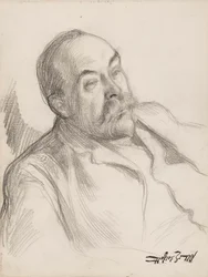 Esboço de retrato de homem