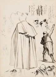 Figuras masculinas, rostos